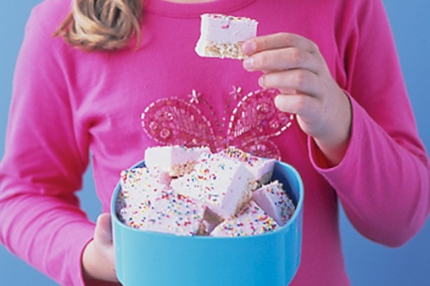 American Rice Bubbles And Marshmallow Slice Recipe Dessert