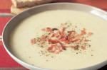 American Creamy Cauliflower And Potato Soup With Bacon Recipe Appetizer