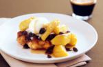 American Warm Apple And Sultana Waffles Recipe Dessert