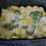 American Gratin Broccoli Potatoes and Cheese Appetizer