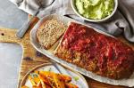 American Meatloaf With Maple Tomato Glaze And Broccoli Mash Recipe Appetizer