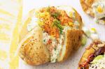 American Salmon Dill And Caper Jacket Potatoes Recipe Appetizer