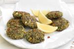 American Spinach And Feta Couscous Fritters Recipe Appetizer