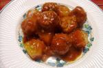 American Shanes Sweet and Sour Meatballs my Version Dessert