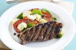 Canadian Balsamic Steak With Tomato Basil And Fetta Recipe Dinner