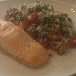 Tabbouleh with Roasted Spiced Salmon recipe