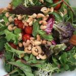 British Green Salad with Tomato and Blueberries Appetizer