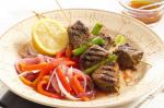American Grilled Lamb And Spring Onion Skewers Recipe Appetizer