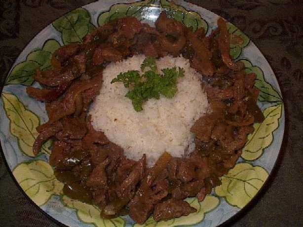 American Peppers and Steak for Crock Pot Dinner