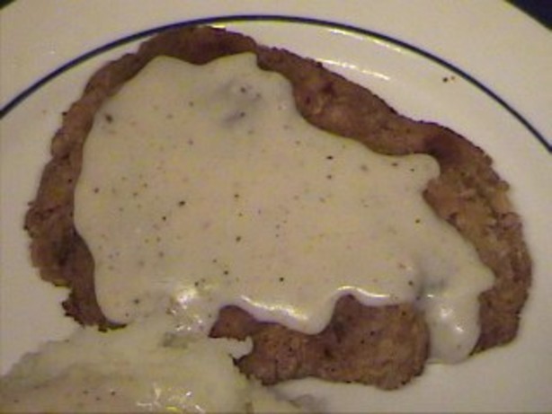 American Mock Chicken Fried Steak With Milk Gravy Dinner