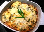 American Baked Cheesy Eggs With Leeks and Tarragon Appetizer
