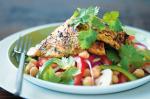Moroccan Chermoula Fish With Chickpea And Mushroom Salad Recipe Appetizer