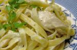 American Fettuccini With Chicken Breasts Dinner