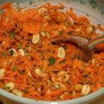 Indian Gujarati Carrot and Peanut Salad Recipe Appetizer