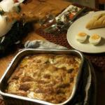 American Gratin of Endives to the Cream and Ham Dinner