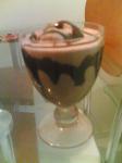 British Chocolate Milkshake With Ice Cream Dessert