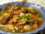 French Classic Beef Burgundy Stew Dinner