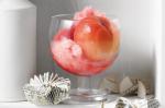 American Poached White Peaches With Jasminetea Snow Recipe Drink