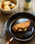 French Eggy Bread Stuffed with Pear Appetizer