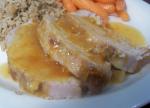 American Delicious Apricot Glazed Pork Roast crock Pot Dinner