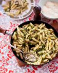 British Broccoli Pine Nut and Chilli Penne Appetizer