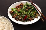 American Twicecooked Duck With Pea Shoots Recipe Appetizer