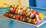 American Middle Eastern Chicken Kebabs in Honeysoy Marinade BBQ Grill