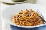American Whole Grain Spaghetti With Veal Speck Ragu And Napoletana Sauce Recipe Dinner