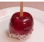 American Candied Apples Topped With Coconut Dessert
