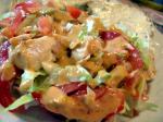 American Iceberg Salad With Spicy Dressing Appetizer