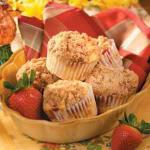 American Streusel Strawberry Muffins Dessert