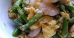 Canadian Egg Shrimp and Asparagus Chaa stirfry with the Fragrance of Bonito 1 Appetizer