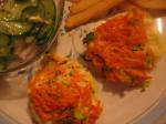 American Low Fat Carrot and Zucchini Mini Frittatas Appetizer