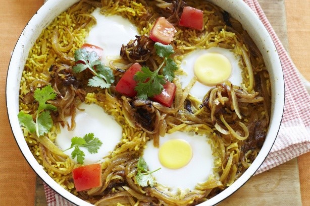 American Korma Egg Biryani Recipe Appetizer