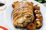 American Roast Loin Of Pork With Raisin And Walnut Seasoning Recipe Dinner