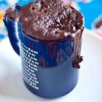 American Mug of Chocolate Cake with Chocolate Drops Dessert