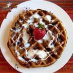 American Wholemeal Waffles with Yeast Dessert