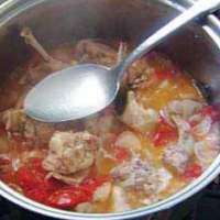 Greek Greek Traditional Rabbit Stew Soup