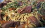 American Easy Beef and Noodles Casserole Dinner