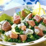 American Salmon Salad with Peas and Dill 5 Appetizer