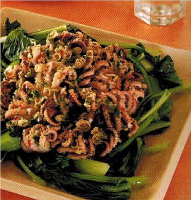 Chinese Stir - Fried Baby Octopus Appetizer