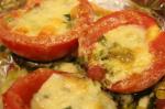 American Baked Pesto Tomatoes Appetizer