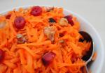 Jordanian Carrot Cranberry and Walnut Salad Appetizer