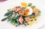 British Ocean Trout And Asparagus With Caper Dressing Recipe Dinner