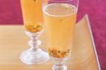 British Passionfruit Champagne Cocktails Recipe Dessert