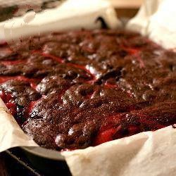 American Brownie Raspberry Chocolate Dessert