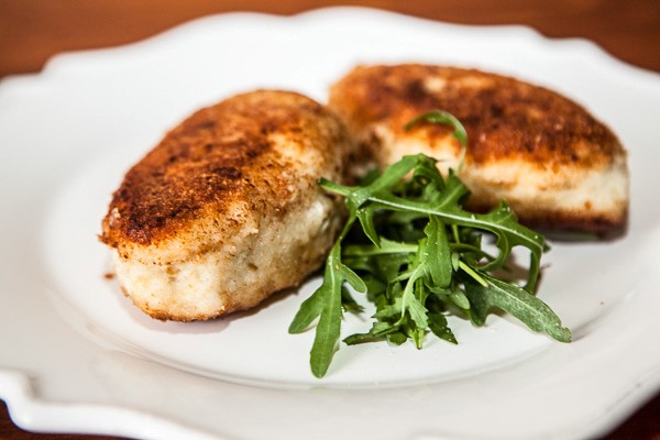 American Fish Burgers Stuffed with Cod Liver Dinner