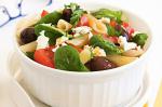 American Tomato Olive And Feta Pasta Salad Recipe Appetizer