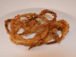 American Crispy Fried Onion Strings Appetizer