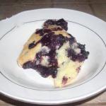 American Easy Cake to the Bilberries Dessert